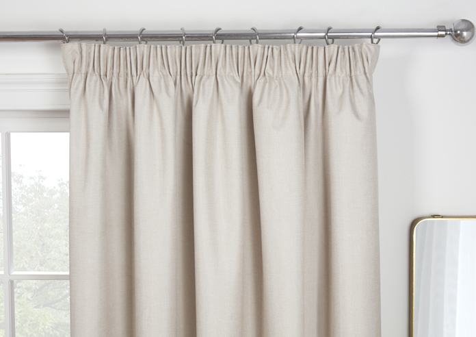Eclipse (Blackout) Pencil Pleat, Natural - Ready Made Curtains - Image 9